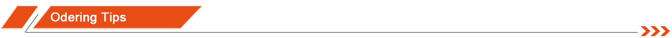 Odering Tips